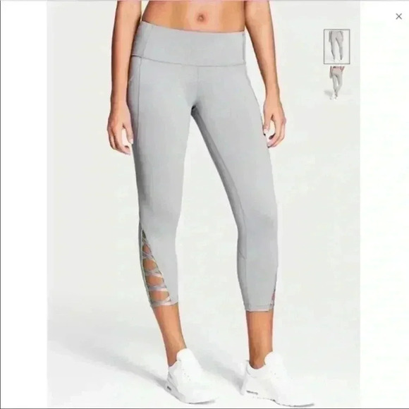 Victoria Sport Knockout Gray Thick Band Athletic Supportive Ankle Legging Size S - Picture 1 of 13